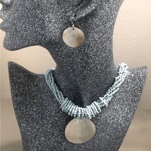 Summer Necklace earring set sterling silver